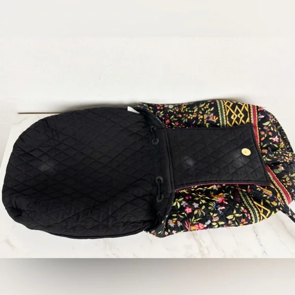 Vintage Vera Bradley Asian Print Quilted Backpack - Picture 12 of 13